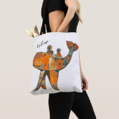 Naiver Retro-Stil Kunstwal Tasche (Von Nahem)