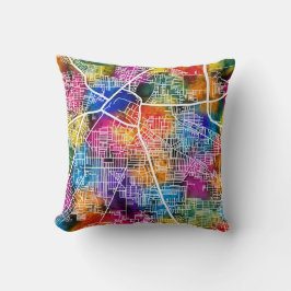 Najafgarh Delhi City Map Kissen