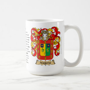 Najera, der Ursprung, die Bedeutung und das Wappen Kaffeetasse