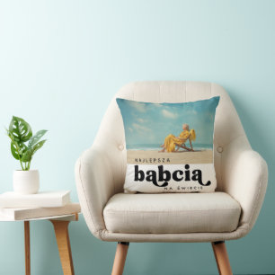 Najlepsza Babcia Na Świecie Custom Foto Kissen