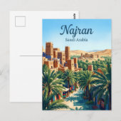 Najran Saudi-Arabien Postkarte (Vorne/Hinten)
