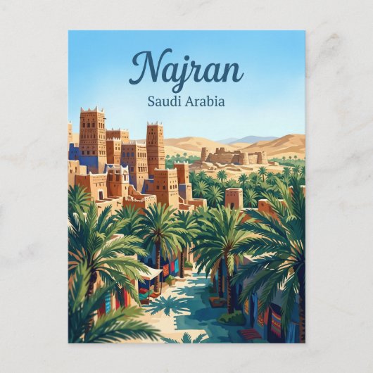 Najran Saudi-Arabien Postkarte (Vorderseite)