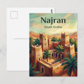 Najran Saudi-Arabien Postkarte (Vorne/Hinten)