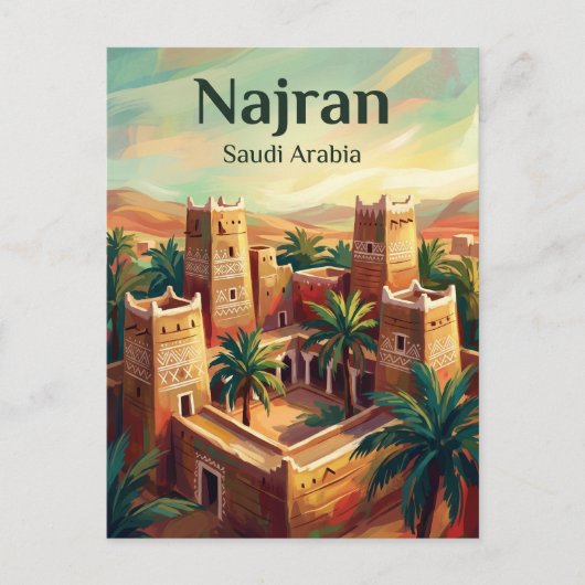 Najran Saudi-Arabien Postkarte (Vorderseite)