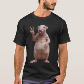 Nak*d Mole Rat Sign Peace T - Shirts (Vorderseite)