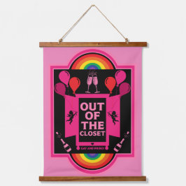 NAK-Tag Wandteppich Mit Holzrahmen