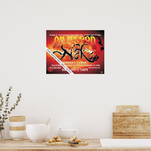 NAKA OH MEIN GOTT POSTER (Küche)