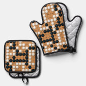 Nakade Shapes Ofenhandschuh & Topflappen-Set (Vorderseite/Rückseite)