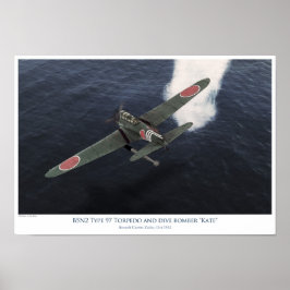 Nakajima B5N1 "Kate" Torpedobomber Poster