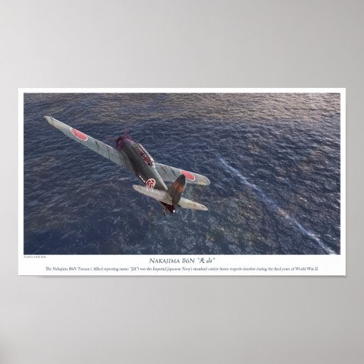 Nakajima B6N Tenzan Poster (Vorne)
