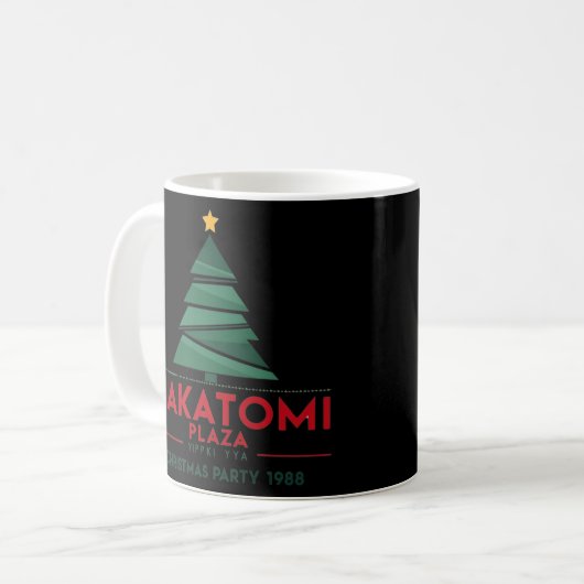 Nakatomi Plaza Weihnachts-Party Kaffeetasse (Vorderseite Links)
