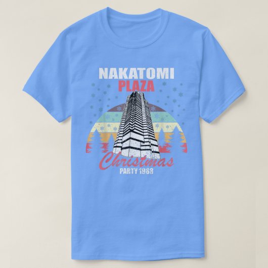 Nakatomi Plaza Weihnachtsfest Party 1988 Funny Xma T-Shirt (Design vorne)