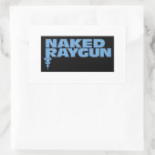 Naked Raygun Rechteckiger Aufkleber (Tasche)