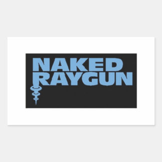 Naked Raygun Rechteckiger Aufkleber