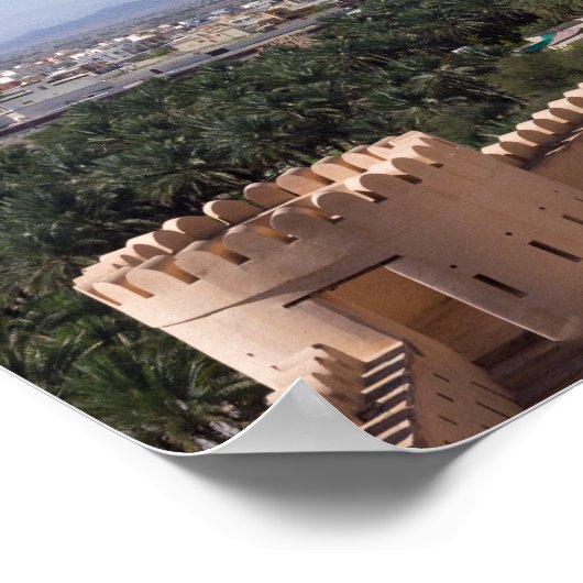Nakhl Fort, Oman Poster (Ecke)