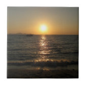 Naklua Beach Sunset .. Pattaya, Chonburi, Thailand Fliese (Vorderseite)