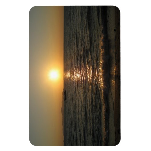 Naklua Beach Sunset .. Pattaya, Chonburi, Thailand Magnet (Vertikal)