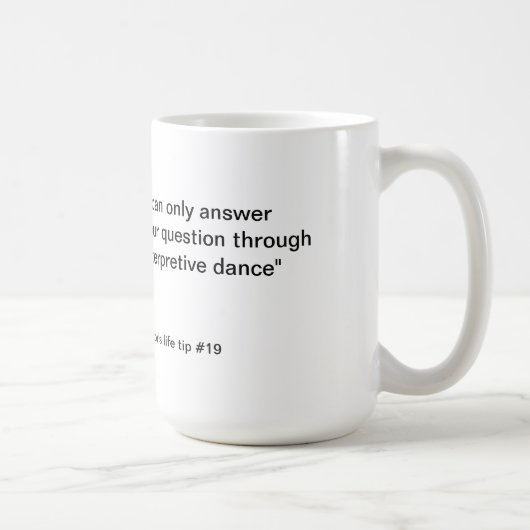 Nakors Leben spitzt interpretierenden Tanz Kaffeetasse (Rechts)