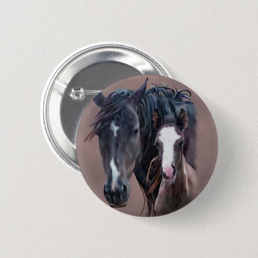 Nakota Mare und Foal Button (Vorne & Hinten)