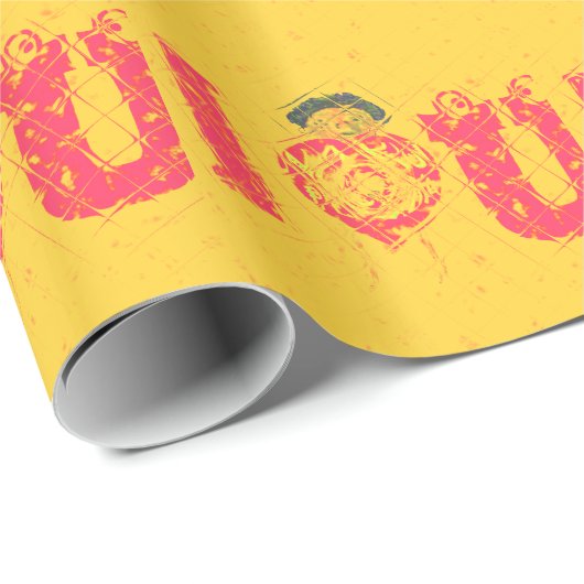 Nakupenda - I Liebe U Swahili Word Text Bedeutung Geschenkpapier (Rolleneckpunkt)