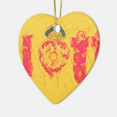 Nakupenda - I Liebe U Swahili Word Text Bedeutung  Keramikornament (Links)