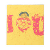 Nakupenda - I Liebe U Swahili Word Text Bedeutung Notizblock (Vorderseite)