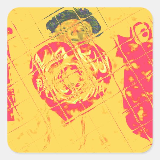 Nakupenda - I Liebe U Swahili Word Text Bedeutung  Quadratischer Aufkleber (Vorderseite)