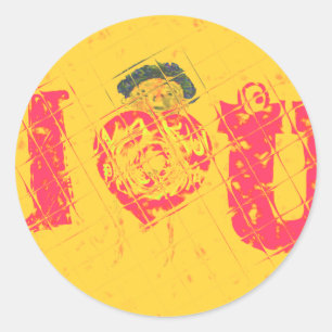 Nakupenda - I Liebe U Swahili Word Text Bedeutung Runder Aufkleber