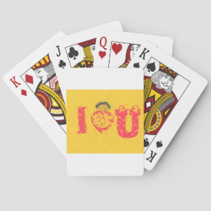 Nakupenda - I Love U Swahili-Wort-Text-Bedeutung K Spielkarten