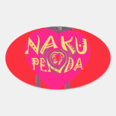 Nakupenda Liebe Kunst, Dichtung und Musik Ovaler Aufkleber (Vorderseite)