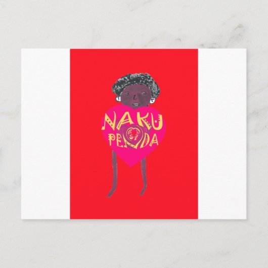 Nakupenda Liebe Kunst, Dichtung und Musik Postkarte (Vorderseite)