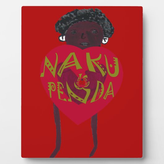 Nakupenda Sana Art Print Swahili Design Fotoplatte (Vorderseite)
