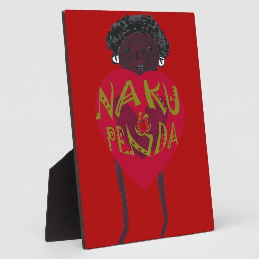 Nakupenda Sana Art Print Swahili Design Fotoplatte (Seite)