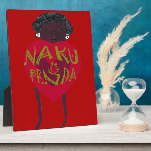 Nakupenda Sana Art Print Swahili Design Fotoplatte (Seite)