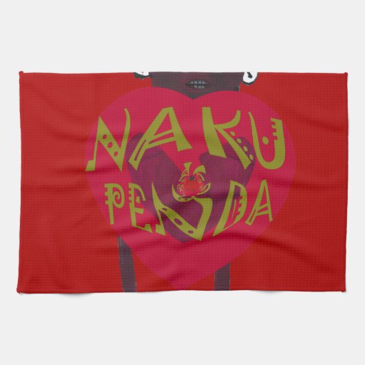 Nakupenda Sana Art Print Swahili Design Handtuch (Horizontal)