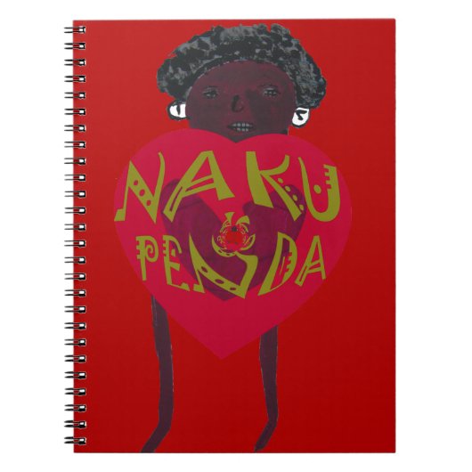 Nakupenda Sana Art Print Swahili Design Notizblock (Vorderseite)