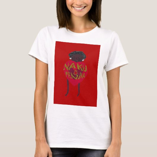Nakupenda Sana Art Print Swahili Design T-Shirt (Vorderseite)