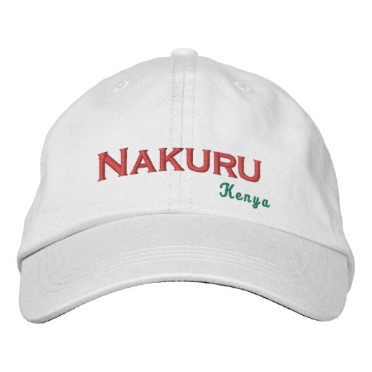 Nakuru - Kenia bestickt Baseballhut Bestickte Baseballkappe (Vorderseite)