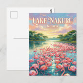 Nakuru-See Kenia Postkarte (Vorne/Hinten)