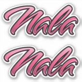 Nala faded pink Aufkleber Sticker Stickerset (Vorderseite)