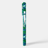 Nalani Hawaiian Tropical Garden Aquamarin Case-Mate iPhone Hülle (Rückseite / Links)