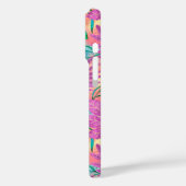 Nalani Hawaiian Tropical Garden Fuchsia Case-Mate iPhone Hülle (Rückseite / Links)