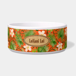 Nalani Hawaiian Tropical Garden Monogram Napf