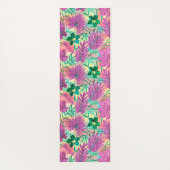 Nalani Hawaiian Tropical Garden Reverses Fuchsia Yogamatte (Rückseite)
