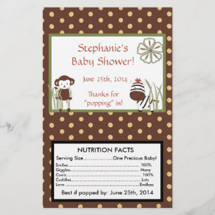 Nali Jungle Personalisiert Microwave Popcorn Wrapp Flyer