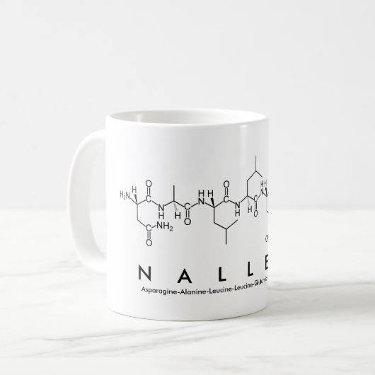 Nallely Peptidname Tasse (Vorderseite Links)