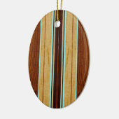Nalu Hou Imitats Koa Wood Surfboard Keramikornament (Links)
