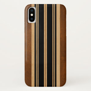 Nalu Lua Faux Koa Holz Surfboard Schwarz Case-Mate iPhone Hülle