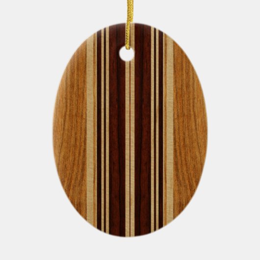Nalu Lua Imitat Koa Holz-Surfbrett Keramikornament (Vorne)