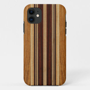 Nalu Lua Imitat Koa hölzernes Surfbrett iPhone 5 11 Hülle